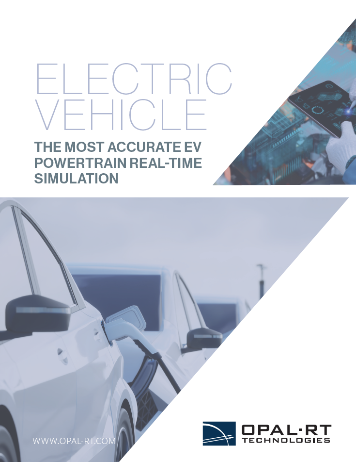 Electric Vehicle, The Most Accurate EV Powertrain Real-Time Simulation