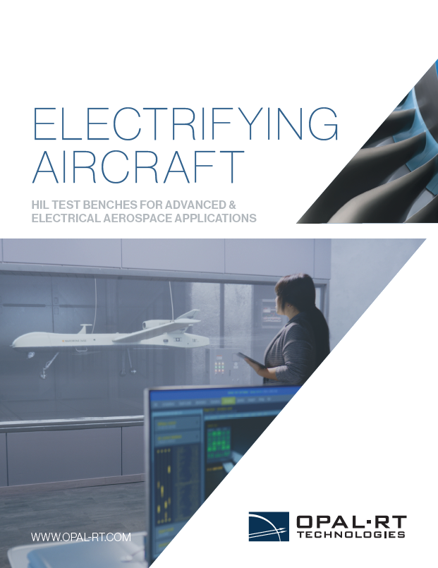 Elektrifizierung von Flugzeugen | HiL-Prüfstände für fortschrittliche und elektrische Luft- und Raumfahrtanwendungen