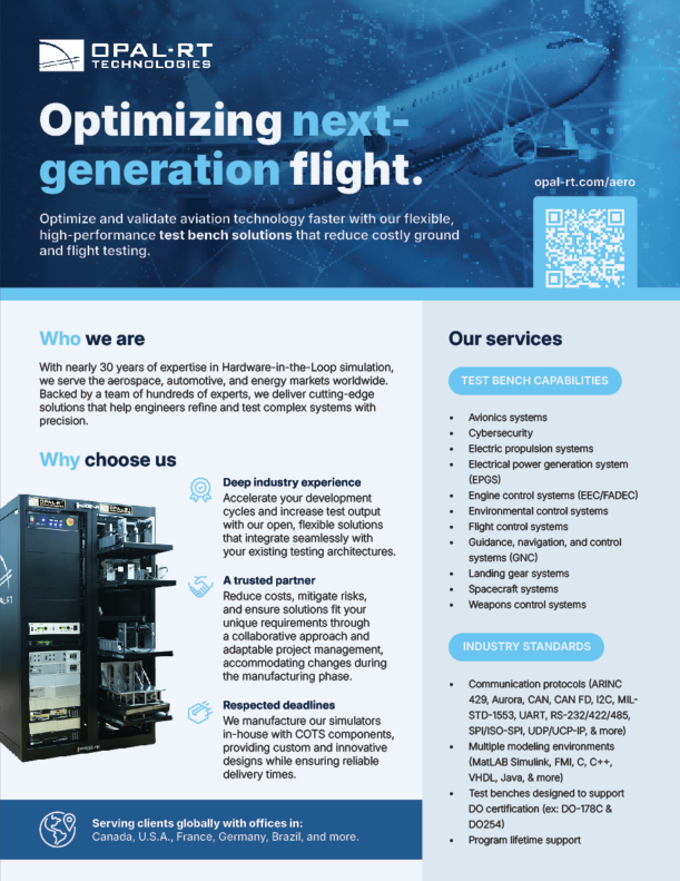 Optimizing next-generation flight.
