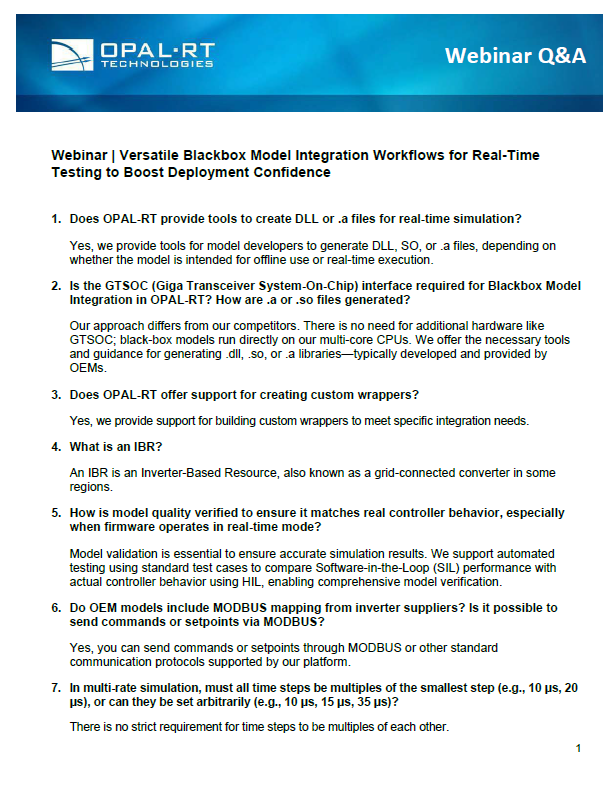 Webinar Q&A | Versatile Blackbox Model Integration Workflows for Real-Time Testing to Boost Deployment Confidence