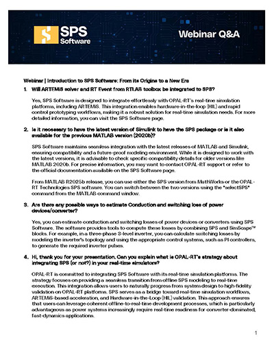 Webinar Q&A | Introduction to SPS Software: From its Origins to a New Era