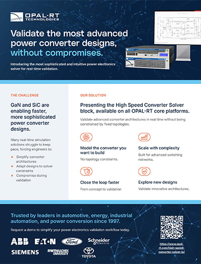 High-Speed Converter Solver (HSCS)